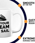 11oz White Nautical Coffee Mug Lets Your Dreams Set Sail For Boaters Fishermen Sailors And Yacht Lovers Dope Gift