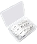 Bulk 600 Piece 30 Value 0805 SMD Capacitor Kit With 1pF To 10uF Range, MLCC Ceramic Chip Capacitors in open plastic case