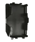 Direct Fit Battery Box Cover LFG1-18-593B For Mazda MX-5 Miata 2006-2013, black plastic construction, inside view.