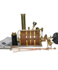 200ML Copper Steam Boiler Generator with Thermal Insulation, Gas Regulator, Pressure Gauge, Water Level Indicator, Waste Water Tank.
