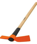 2.5 Lb Cutter-Mattock With 36 Inch Wooden Handle for Quick Digging Root Cutting and Grubbing Around Bushes and Shrubs Ideal for Landscaping.