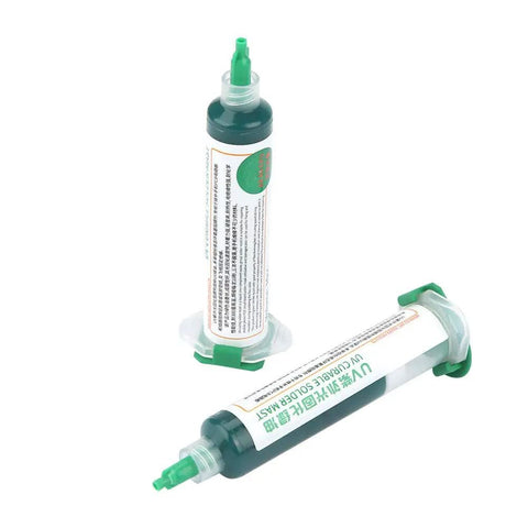 Two Pack UV Light Curing Solder Mask Ink for PCB Insulation and Protection, Green Solder Mask Ink Bottles for BGA Boards