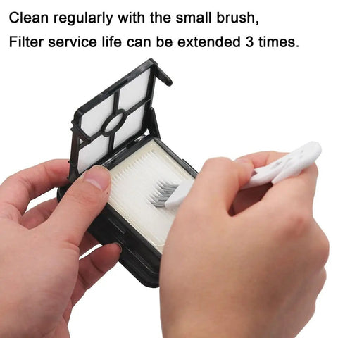 Cleaning brush scrubs Six Pack 1866 Vacuum Filter Replacements For Bissell CrossWave Vacuum Cleaner