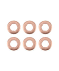 Lower Fuel Injector Nozzle Seal Copper And Bolt Washer Kit for Dodge Sprinter Diesel, showing six copper washers