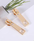 5 Piece Zipper Sliders Set For Quick On The Go Fixes Detachable Reusable Zipper Pulls Replacement Kit in Light Gold