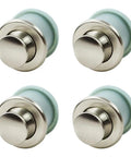 Embedded Retractable Spring Cabinet Knobs Set Zinc Alloy Hidden Drawer Pulls 4 Pack Brushed Finish for cabinets and drawers