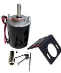 12V Permanent Magnet DC Motor 30W 3500RPM High Speed Gear Motor CW CCW with bracket and mounting kit details