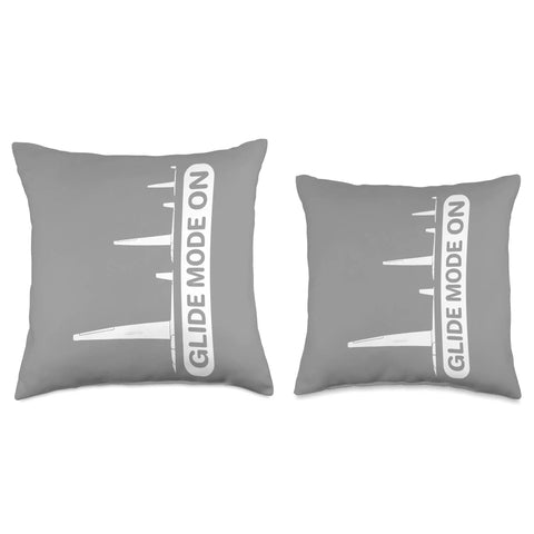 Glider Pilot Throw Pillow Flying Plane Theme Cushion For Home Couch Or Bed Fly Vibe Decor For Aviation Fans Gift Idea