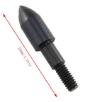 12 Pack 100 Grain Screw On Field Points For Archery Arrows Practice Bullet Tips For Crossbows And Compound Bows Black Five Sixteenth Inch