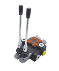 Double Acting Hydraulic Control Valve With 2 Spool System 11 GPM 3600 PSI SAE Ports for tractors, loaders, and log splitters
