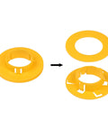 100-Pack Plastic Snap-In Cable Bushings For Wire Insulation And Protection From Abrasion On Metal Studs, Easy Clip-In Fit, Heat And Corrosion Resistant, Smooth Wire Pull-Through, No Tools Needed, yellow plastic cable bushing parts