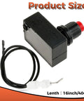 Push Button Ignition Kit For Fire Pit Grill And Gas Burner Spark Generator With Fifteen Point Seven Five Inch Electrode Cable