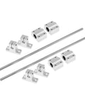 High Precision Linear Guide Rail Kit Featuring SK12 Support Seats And SCS12UU Bearing Blocks With Smooth 12mm Optical Axis Shafts for CNC and 3D printers