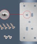 All-In-One Stainless Steel Cabinet Hinge Repair Kit With Side Panel Brackets And Mounting Screws for DIY Fix