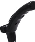 Close-up of the ergonomic handle of the Keenso Digital Measuring Wheel 9999.9M Telescopic Design, featuring a textured grip.