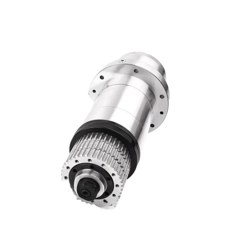 Heavy Duty Cnc Milling Spindle With Bt40 Taper And Belt Drive Featuring Knockout Power At 6000 Rpm With Automatic Tool Change and Precision Ball Structure For Slick Operation And Rock Solid Reliability Daily - side view image