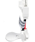 Side view of Easy Install Quick Convert Smoke Alarm Adapter for Firex Wiring Harness, white plastic adapter with wires visible.
