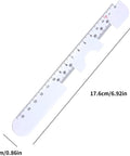 Two Pack White PD Ruler Pupil Distance Tool For Eyewear And Eye Care Pro Grade Pupil Distance Meter 45mm To 80mm Easy To Use Ophthalmic Measuring Ruler For Prescription Glasses With Clear Markings, 17.6 cm