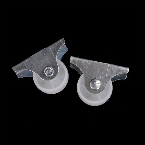 Heavy Duty 360° Swivel Caster Wheel, Silent Wear-Resistant Rubber, Locking Brake, Flat Top Plate for Carts, Shelves & Workbenches close-up view