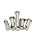 Flat Head Clevis Pin Shaft With Hole Kit Dowel Pins M3 To M20 Locating Pins For Woodworking And Metalworking 304 Stainless Steel