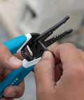 Pro Grade Wire Stripper And Cutter For 8 To 18 AWG Solid And 10 To 20 AWG Stranded Wire With Six Precision Ground Stripping Holes