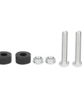 Heavy Duty Hood Adjustment Bumpers Stopper For Your Chevy Nova Or Classic Muscle Car Engine Bay Kit Made With Durable Aluminum Alloy And Rubber To Fix Sagging Prevent Rattling And Keep Gaps Perfect For Daily Cruising Or Show Time Use. Pair of black rubber bumpers, aluminum bolts, and nuts