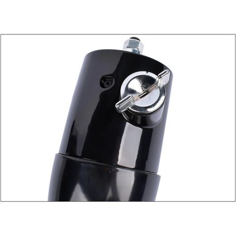 GELUOXI GM 32-inch tilt steering column replacement, black stainless steel with chrome lock knob, key, 9-hole adapter