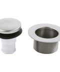Stainless Tub Drain Kit With Stopper Assembly And Waste Plug For One And A Half Inch Drains No Fuss Install Durable Stainless Build Easy Installation Includes Replacement Stopper And Waste Plug Lifetime Warranty
