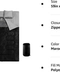 All Season Double Sleeping Bag For Adults With 2 Pillows Queen Size XL Waterproof Camping Gear For Two Perfect For Cold Weather