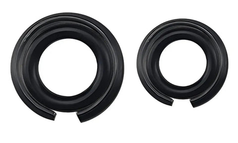 Heavy Duty 1/2 And 3/8 In Impact Wrench Retainer Rings With O Rings, black rubber clips for rotary tool installation.