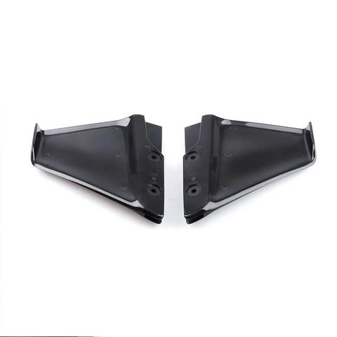 Hydrofoil Stabilizer Kit For Outboard And Stern Drive Boats 4HP To 50HP, black UV-resistant ABS wings, pair on white background