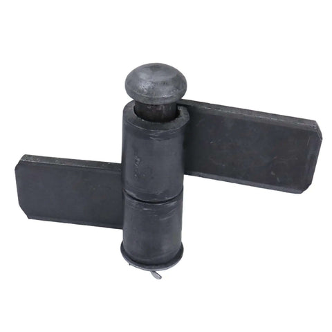 Weldable Lift Off Hinges 4 2/3 Inch By 3 3/7 Inch Heavy Duty Weld Carbon Steel Lift Off Flag Hinges With Removable Pin side view