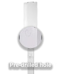 Heavy-Duty EV Charger Holder And Cord Protector showing pre-drilled hole, designed for wall mounting and easy installation.