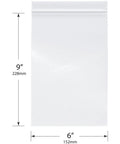 Heavy-Duty 6x9 Inch Zipper Reclosable Storage Bags 6 Mil Thick Poly, Food Safe Pack Of 50 For Snacks, Small Parts, Tools, And DIY Gear Organization, Ideal For Kitchen, Workshop, And Pantry, 6x9 bag