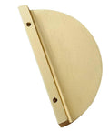4-Piece 3.9 Inch Half Moon Drawer Pull Handles in Brushed Gold Semicircle Design for Cabinets, Sturdy Aluminum Construction