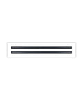 16x4 White Modern AC Vent Cover Decorative Air Vent Grille With Standard Linear Slot Diffuser For Ceiling Walls And Floors Easy Install Register Cover For Home Office No Fuss, front view