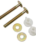 Two Pack Heavy Duty Toilet Seat Screws with Hinge Bolts and Hardware Kit Including Metal Washers and Plastic Nuts Replacement