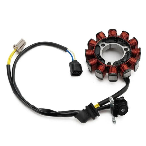 Performance Alternator Stator Gasket Kit Fits Honda CRF250R CRF 250 2022 2023 2024 Works On 12V Without Added Relay Including Cross Parts 396141 582281 582880 582787 For Tiller Remote Housing Perfect Plug In Your Rig Swaps. stator coil with wiring harness and connector