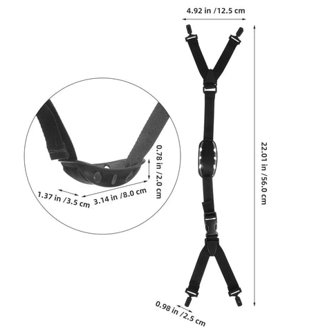 Six Pack Built Tough Hard Hat Chin Straps 22 Inch Adjustable Universal Polyester Harness with sturdy clips and padding.