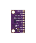 Dope 9 Axis IMU Sensor Module With 9DOF Gyro Magnetometer ICM20948V2 For DIY Electronics Robotics Drones Motion Tracking And AR VR Projects Also Great For STEM Builds., purple PCB module with labeled pins and mounting holes