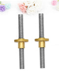 Durable Stainless Steel Lead Screw With Nut 300mm for 3D Printers and Stepper Motors Anti Backlash T8 Lead Screw Kit shown vertically