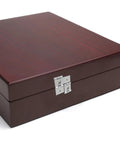 Heavy Duty Double Swing Door Hinges For Screens And Furniture 4 Pack Iron Construction with silver hinges on wooden box