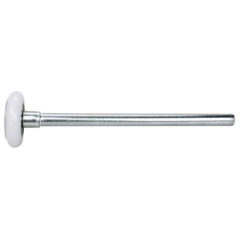 Side view of 2 Inch Nylon Sealed Garage Door Rollers With 6200ZZ Beefed Up Performance Bearings, 7 Inch Stem, single roller.