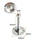 4 Pack Adjustable Furniture Feet For Machinery Leveling With Swivel Levelers Heavy Duty Carbon Steel Anti Corrosion Capable Of Load Up To 3 To 3.5 Tons Easy To Install And Adjust For Tables Chairs Shelves Workbenches And Industrial Equipment. M24 M12 150mm leveling foot