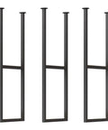 Badass Heavy Duty Ceiling Shelf Brackets Built Tough Metal Floating Bracket Supports With Included Screws Space Saving Two Tier Wrought Iron Rack For Kitchen Storage Black 3 Pack