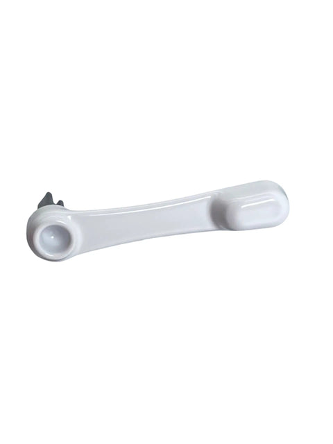 Sliding Patio Door Latch Lever White Thumbturn Replacement for Patio Door Hardware Easy Fit on Standard Aluminum Doors