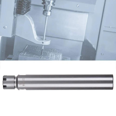 Collet Chuck Holder ER16M 150L Straight Shank for CNC Milling and Lathe, Chrome Molybdenum Steel, 150mm shank
