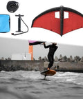 Inflatable Foil Wing Surf Kit For Wind Foil Enthusiasts, Handheld Foil Kite And Inflatable Surf Wing with pump and travel bag