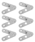 Six Pack Foldable 360 Degree Concealed Cabinet Door Hinges In Stainless Steel Central Pivot Self Closing Space Saving Hidden Hardware