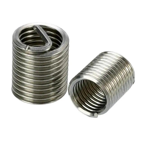 Thread Repair Insert Kit With 140 Pieces Stainless Steel Helicoil Style Rethreading Set DIY Friendly M3 Through M12 For Metal Hole Restoration And Quick Repairs, stainless inserts